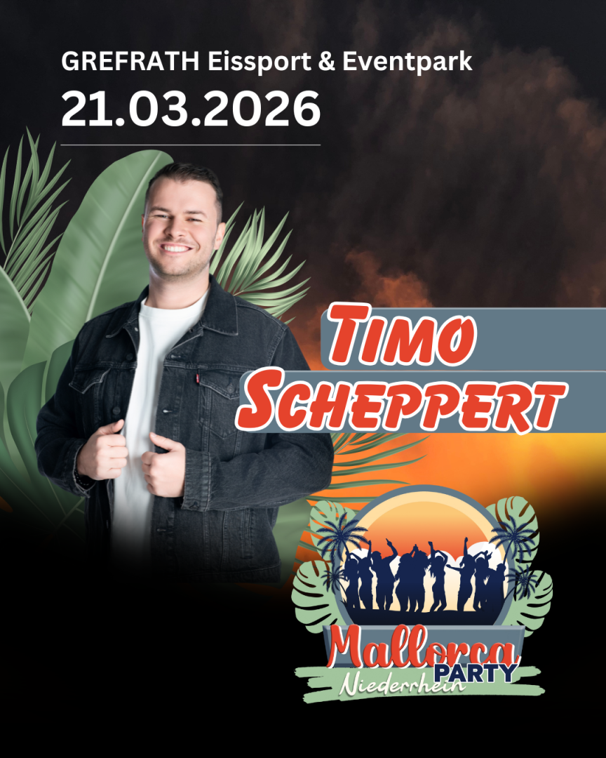 Ticket für die Mallorca-Party am Niederrhein!
