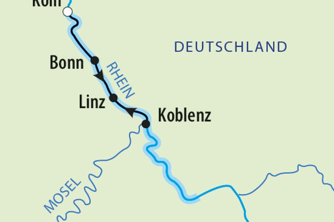 Weihnachtsmärkte am Rhein - Festliches Partyflair für 2 Personen 02.12. - 04.12.2026
